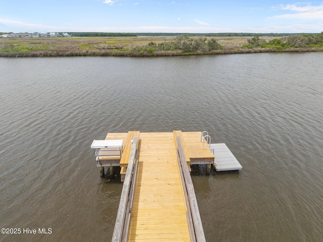 102 Seaside Ln, North Topsail Beach, NC 28460 - dock featuring a water view