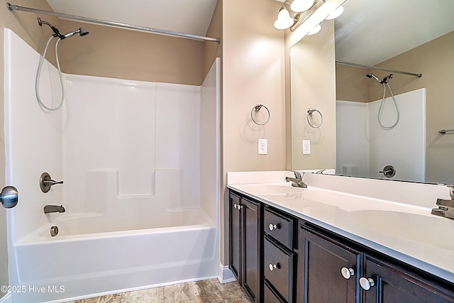 514 Everett Glades, Sneads Ferry, NC 28460 - bathroom with shower / tub combination and double vanity