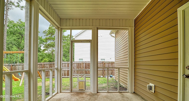 514 Everett Glades, Sneads Ferry, NC 28460 - unfurnished sunroom featuring plenty of natural light