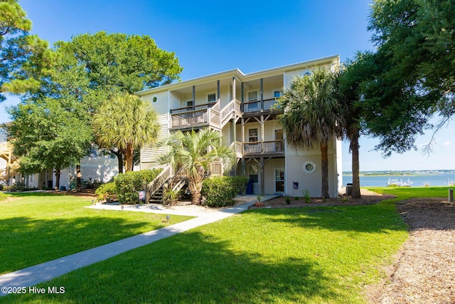 8630 Sound Dr Unit B2, Emerald Isle, NC 28594 - view of property with a water view