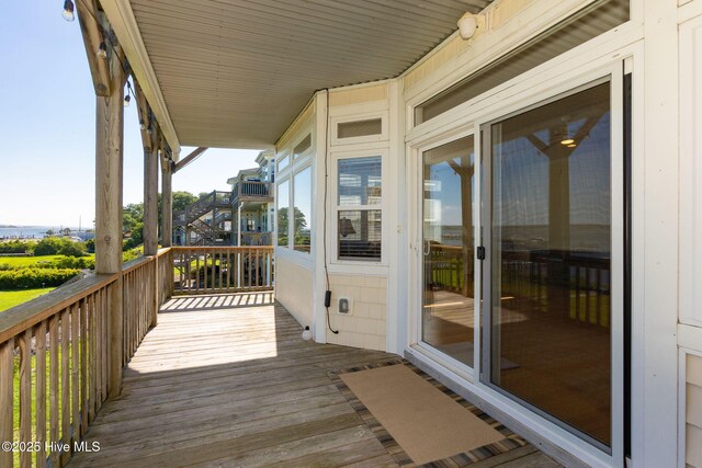 8630 Sound Dr Unit B2, Emerald Isle, NC 28594 - view of deck