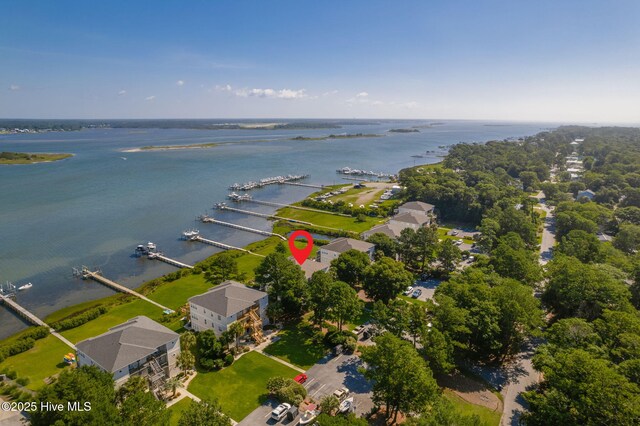 8630 Sound Dr Unit B2, Emerald Isle, NC 28594 - aerial view of property's location with a large body of water