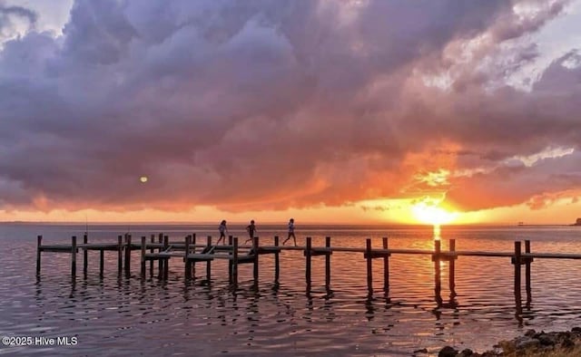 1044 Mill Creek Rd, Minnesott Beach, NC 28510 - dock with a water view