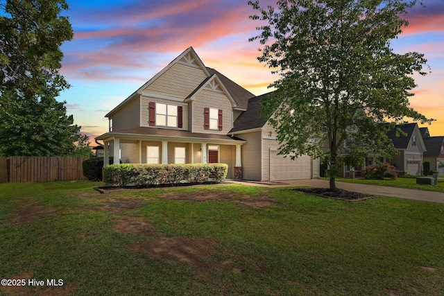 399 Highgrove Dr, Spring Lake, NC 28390 - traditional-style home featuring concrete driveway and an attached garage