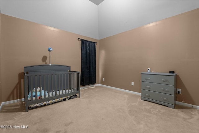 399 Highgrove Dr, Spring Lake, NC 28390 - carpeted bedroom with baseboards and a nursery area