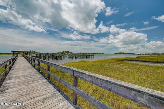 640 Avila Dr, Hampstead, NC 28443 - dock area featuring a water view
