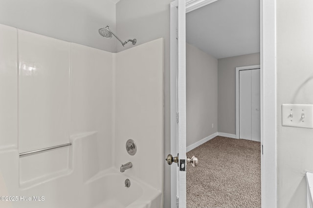 1703 41st St Apt B, Wilmington, NC 28403 - full bath featuring tub / shower combination and baseboards