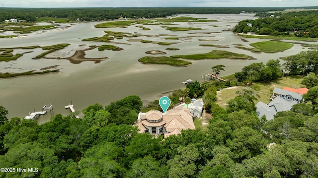3530 Van Buren St SW, Supply, NC 28462 - drone / aerial view of a large body of water