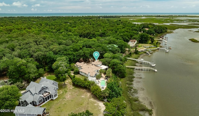 3530 Van Buren St SW, Supply, NC 28462 - drone / aerial view of a nearby body of water