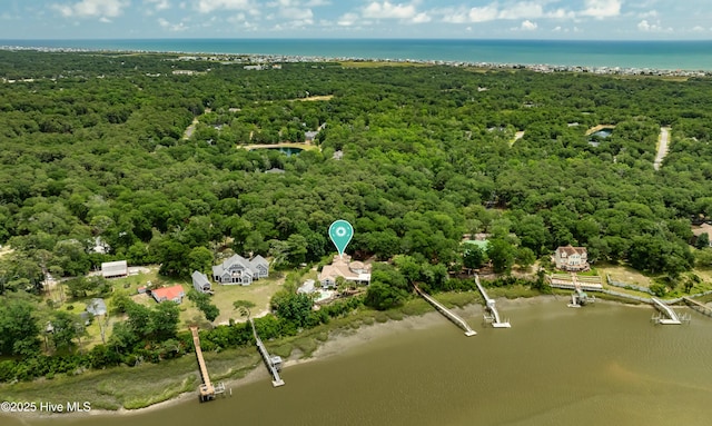 3530 Van Buren St SW, Supply, NC 28462 - aerial overview of property's location featuring a large body of water