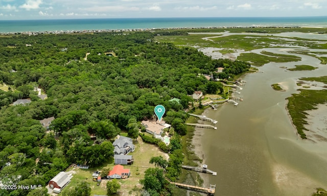 3530 Van Buren St SW, Supply, NC 28462 - drone / aerial view of a large body of water