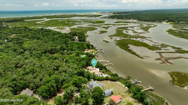 3530 Van Buren St SW, Supply, NC 28462 - bird's eye view of a nearby body of water and a forest