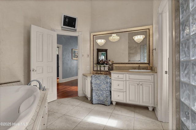 3530 Van Buren St SW, Supply, NC 28462 - full bath with vanity, tile patterned floors, and a bath