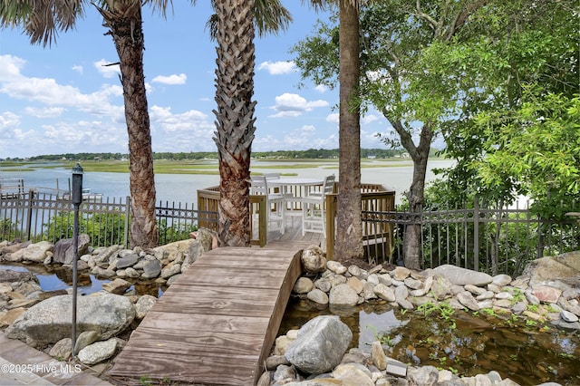 3530 Van Buren St SW, Supply, NC 28462 - dock featuring a water view