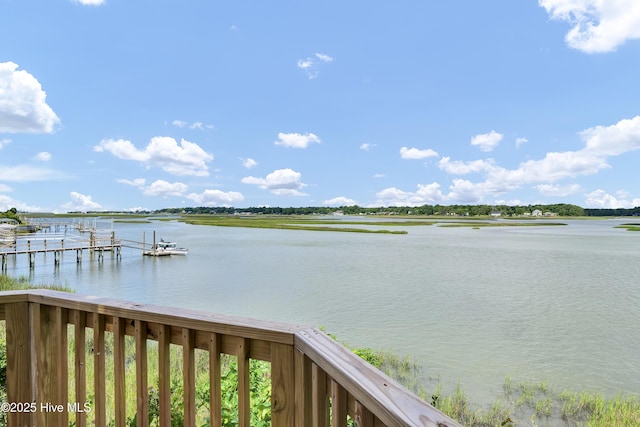 3530 Van Buren St SW, Supply, NC 28462 - water view with a boat dock