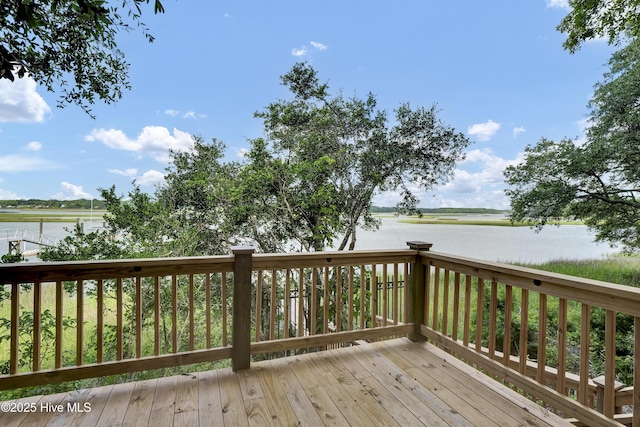 3530 Van Buren St SW, Supply, NC 28462 - deck featuring a water view