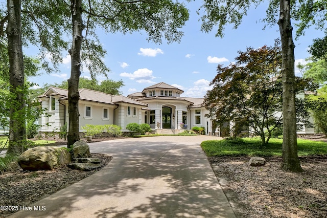 3530 Van Buren St SW, Supply, NC 28462 - view of front of property featuring curved driveway and stucco siding