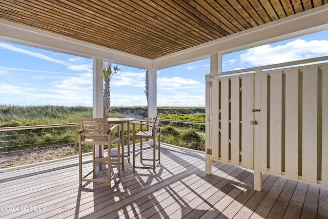 224 W Bald Head Wynd Wynd, Bald Head Island, NC 28461 - view of wooden deck
