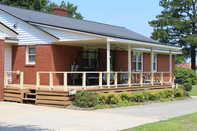 2945 US Highway 17, Williamston, NC 27892 - view of front of property featuring brick siding and a chimney