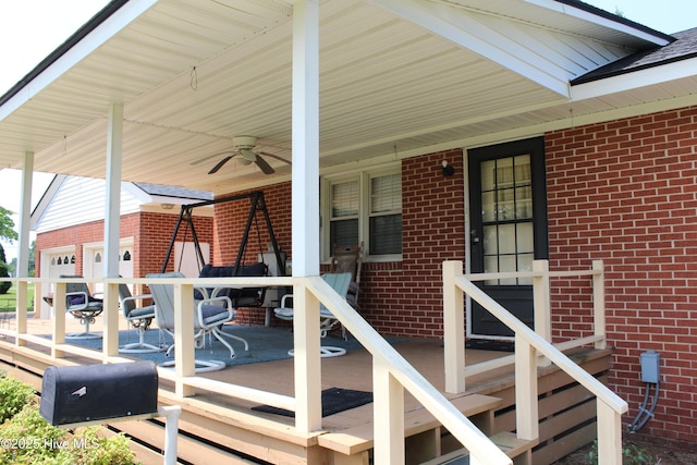 2945 US Highway 17, Williamston, NC 27892 - deck with ceiling fan