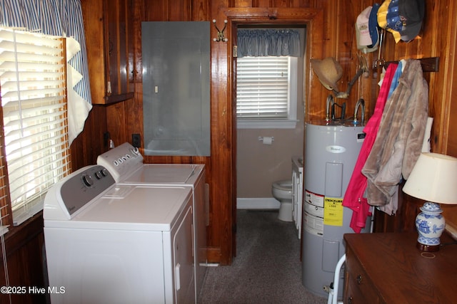 2945 US Highway 17, Williamston, NC 27892 - washroom with separate washer and dryer, electric water heater, and baseboards