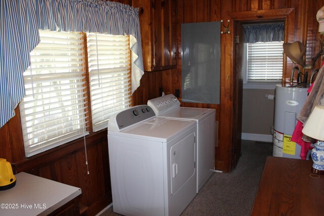 2945 US Highway 17, Williamston, NC 27892 - laundry area with water heater, independent washer and dryer, and baseboards