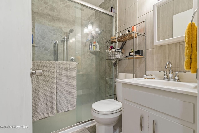 225 Candlewood Dr, Wilmington, NC 28411 - bathroom with a shower stall and vanity