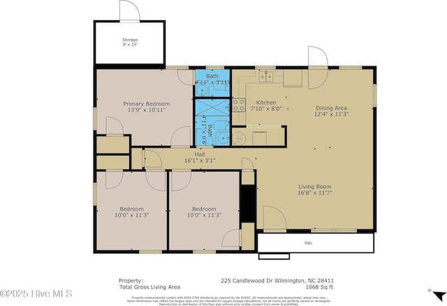 225 Candlewood Dr, Wilmington, NC 28411 - view of property floor plan