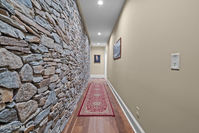 4 Lake Shore Ct, Pinehurst, NC 28374 - corridor featuring wood finished floors and recessed lighting