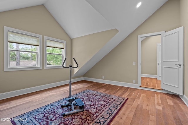 4 Lake Shore Ct, Pinehurst, NC 28374 - additional living space with vaulted ceiling, light wood-style floors, and recessed lighting