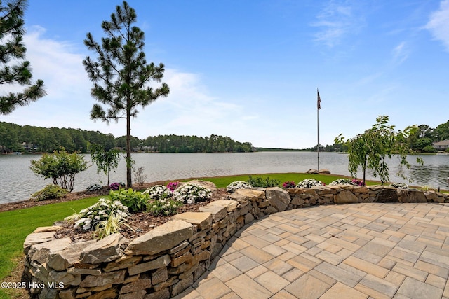 4 Lake Shore Ct, Pinehurst, NC 28374 - view of patio / terrace with a water view