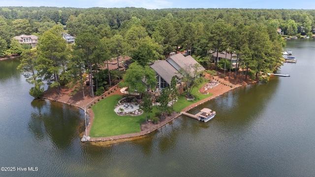 4 Lake Shore Ct, Pinehurst, NC 28374 - aerial view of a large body of water and a forest
