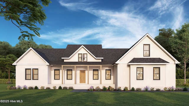 193 Jim S Rd, Cameron, NC 28326 - modern farmhouse featuring a front lawn and a shingled roof