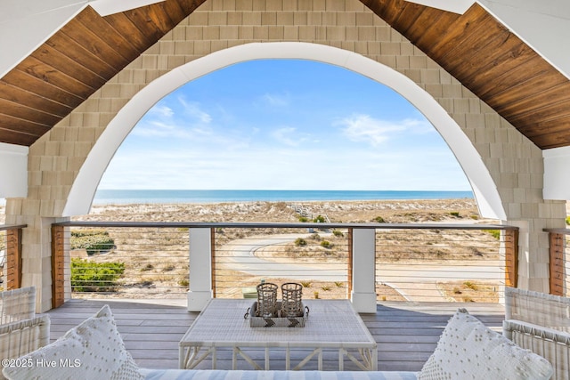 11 Sandspur Trl, Bald Head Island, NC 28461 - deck with a water view