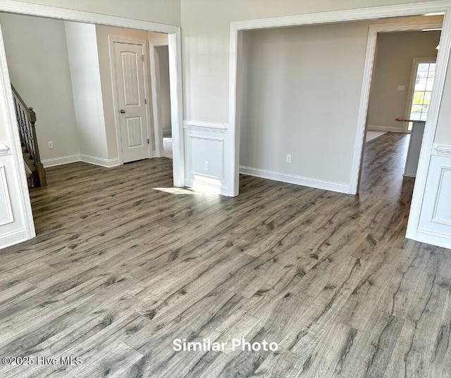 1822 Olde Towne Pointe Blvd, Jacksonville, NC 28546 - empty room featuring wood finished floors and baseboards