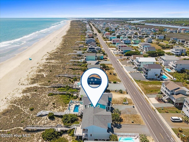 1033 Ocean Blvd W, Holden Beach, NC 28462 - drone / aerial view of extended coastline