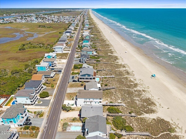 1033 Ocean Blvd W, Holden Beach, NC 28462 - drone / aerial view of expansive beach