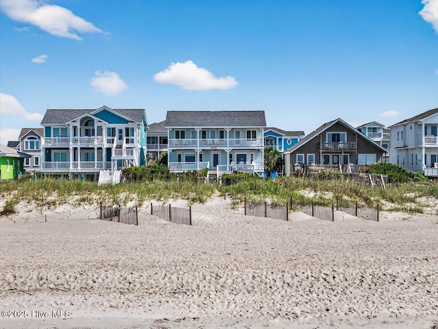 1033 Ocean Blvd W, Holden Beach, NC 28462 - back of property with a residential view
