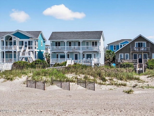1033 Ocean Blvd W, Holden Beach, NC 28462 - view of front of house