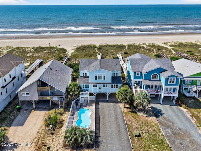 1033 Ocean Blvd W, Holden Beach, NC 28462 - bird's eye view of extended coastline