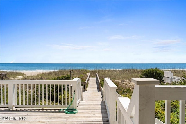 1033 Ocean Blvd W, Holden Beach, NC 28462 - water view featuring local beach