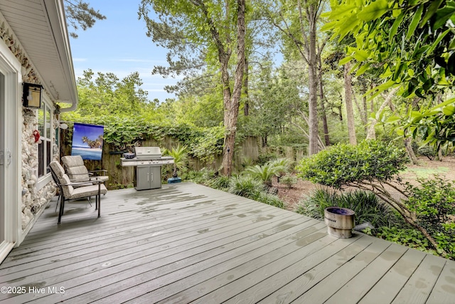 208 Bloomington Ln, Wilmington, NC 28411 - deck with area for grilling