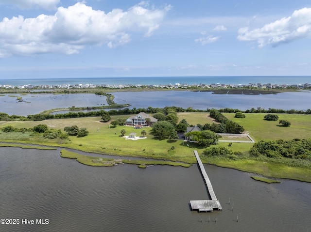 4 Hunter Heath Dr, North Topsail Beach, NC 28460 - bird's eye view of a nearby body of water