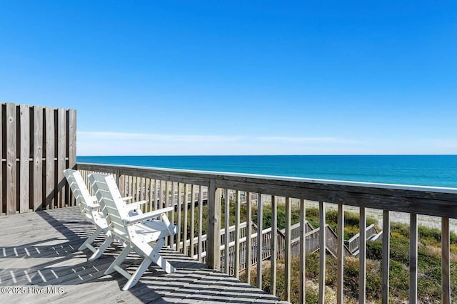 7411 Ocean Dr Unit E & W, Emerald Isle, NC 28594 - balcony with view of water and beach