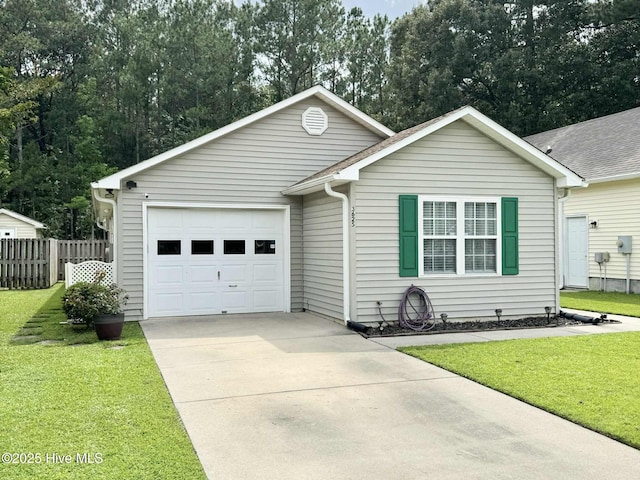 3625 Elizabeth Ave, New Bern, NC 28562 - ranch-style home featuring a garage and concrete driveway