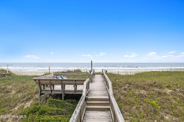 1239 Ocean Blvd W, Holden Beach, NC 28462 - view of community with view of water and beach