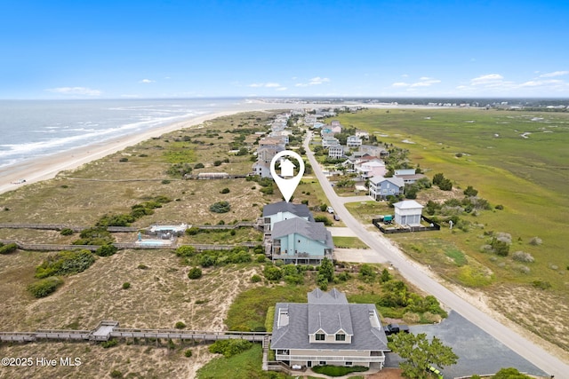 1239 Ocean Blvd W, Holden Beach, NC 28462 - aerial view of waterfront with a beach