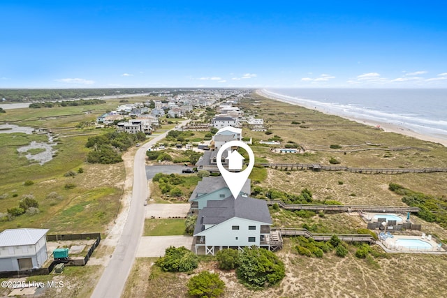 1239 Ocean Blvd W, Holden Beach, NC 28462 - aerial view of waterfront with a beach