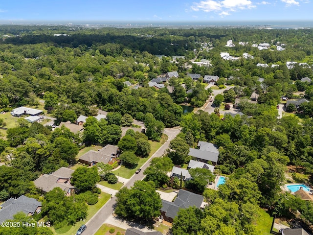 5752 Gardenia Ln, Wilmington, NC 28409 - aerial view of residential area featuring a forest
