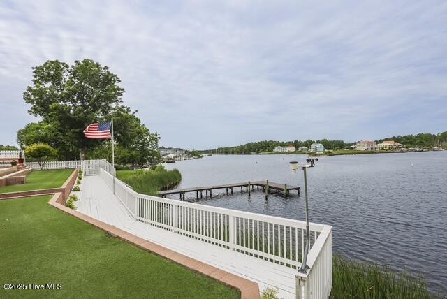 1 Burton Pl, Jacksonville, NC 28540 - dock featuring a water view